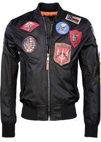Top Gun Beast, stoffen jas , kleur: zwart , maat: XXL