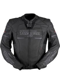 Furygan Nitros, veste en cuir , couleur: Noir/Blanc , taille: 3XL