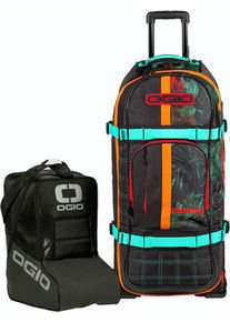Ogio RIG 9800 Pro, uitrustingstas , kleur: Zwart/Oranje/Turquoise , maat: 125 L