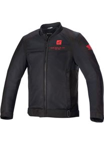 Alpinestars Luc V2 Air Honda, textile jacket , color: Black/Red , size: M