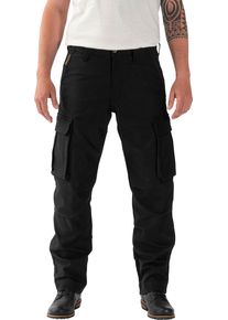 Rokker Black Jack Cargo, pantalon en textile unisexe , couleur: Noir , taille: W44/L34