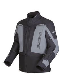 Modeka Hydron, textile jacket waterproof , color: Black/Grey , size: L