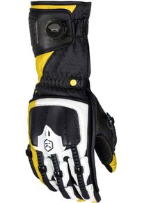 Knox Handroid MK V, handschoenen , kleur: Zwart/Wit/Geel , maat: S