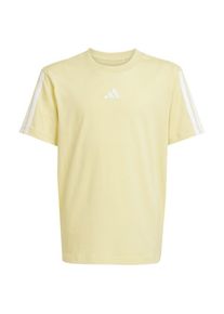 Adidas Kids 3 Stripes Tee 160 T-shirt Kinderen (140 |beige/geel)