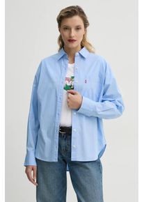 Levi's camasa din bumbac HARLIE NEW BF SHIRT femei, cu guler clasic, relaxed, 001HM