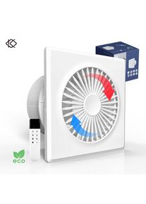KCvents Reversible Ventilator Fan Exhaust Fan With Remote Control For Bathroom Room Kitchen Wall Mount Home ECO Friendly 4/6in