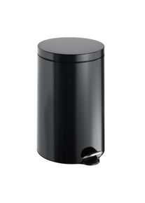 1 Pedal bin 12l steel | black | matt