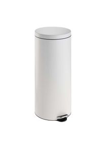 1 Pedal bin 30l steel | white | matt