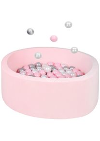 My Baby Lou Bällebad , Rosa, Silberfarben, Perlmutt , Kunststoff, Textil , 30 cm , EN 71 , Spielzeug, Kinderzelte