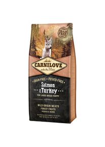 12kg Carnilove Puppy Large saumon, dinde - Croquettes pour Chiot