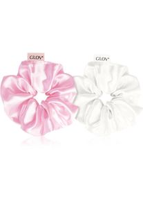 GLOV Satin Scrunchies S elastici per capelli Beige/Pink 2 pz
