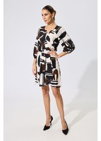 Rochie eleganta din voal cu imprimeu Ariadna Bicolora