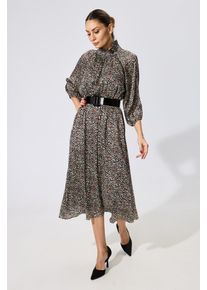 Rochie eleganta din voal cu imprimeu Tabitha Multi