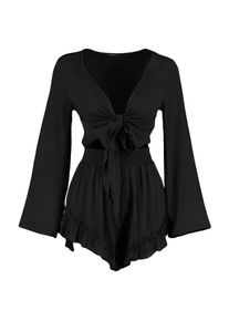 Trendyol Nohavicov&yacute; kost&yacute;m Ženy čierna 36