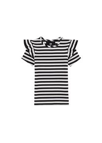 WE Fashion Camisola em preto, branco Tamanho 134/140 Às riscas