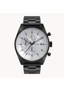deTomaso D10 Chronograph - Orologio da uomo - bianco e nero - Vetro minerale temprato con zaffiro - Bracciale in acciaio inossidabile - 43 mm - Cronografo con