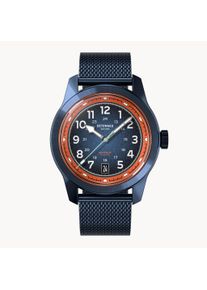 Automatic Men's Watch - Blue - Surgical Steel, Sapphire Crystal, Mesh Strap - 41h Power Reserve, 40mm Dia., Japanese Automatic Movement - deTomaso