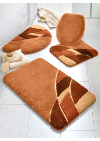 Hagemann unisex Badmat in terracotta ,maat 6 - Dekselovertrek, Witt, 100% Polyacryl