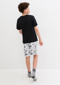 Pyjamas med shorts för barn (2 delar) - vit - storlek 140/146 - bonprix