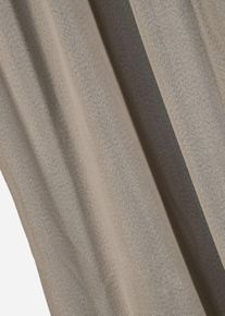 Mörkläggande gardinlängd med återvunnen polyester och struktur (1-pack) - grå - storlek 145x130 cm - bonprix