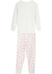 Pyjamas (2 delar) med ekologisk bomull - vit - storlek 92/98 - bonprix
