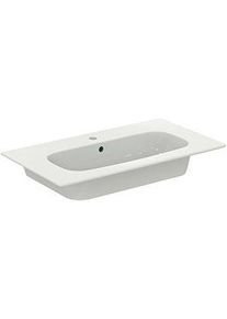 Ideal Standard i.life A Möbelwaschtisch-Paket K8743NH 84x46x64,5cm, 1 Hahnloch, Griff Chrom gebürstet, greige matt