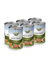 Cibo umido per cani con agnello - senza cereali - Heide-Menü di cibo per cani Bellfor - 6 x 400 g