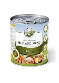 Graanvrij natvoer voor honden met kippenvlees – Freiland-Menü van Bellfor Hondenvoer – 800 g
