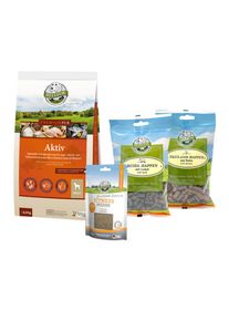 Ruokasarja fyysisesti aktiivisille koirille - Premium PUR Active 2,5 kg + kuntojauhe 80 g + Farm Menu 200 g + Lamb Menu 200 g - Bellfor-koiranruokaa