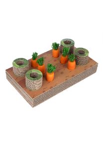 L24xW14xH6cm Parche de zanahoria TIAKI juguete inteligente para animales pequeños
