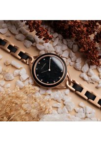 Holzkern; Wood Watch Jasmine (Leadwood/Marble), Women, Natural wood