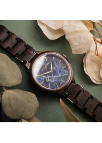 Holzkern; Orologio di legno Otho (Leadwood/Marmo), Uomo, Legno naturale