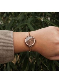 Holzkern; Wood Watch Leave (Walnut/Walnut), Women, Natural wood