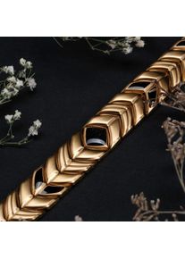 Holzkern bracelet for Men Prelude (Maple/Gold) made of natural wood, size adjustable