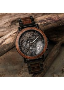 Heren Horloges Askja Grijs Walnoot & Marmer Holzkern