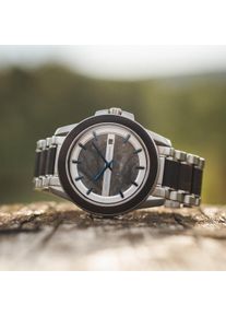 Holzkern; Montre en bois Titlis (Leadwood/Marbre), Homme, Bois naturels