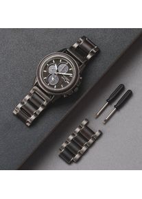 Holzkern; Montre en bois Doha (Leadwood/Leadwood), Homme, Bois naturels