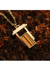 Holzkern Collane Donna Oro e Zebrano