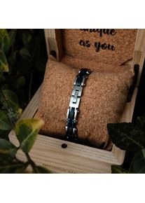 Bracelet Holzkern pour homme et femme Allegro (Érable/Argent) en bois naturel, taille ajustable