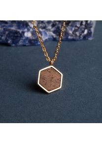 Holzkern Collane Donna Oro e Noce