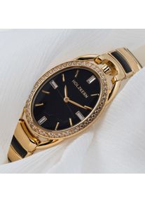 Holzkern; Montre en bois Vaganza (Marbre/Or), Femme, Bois naturels