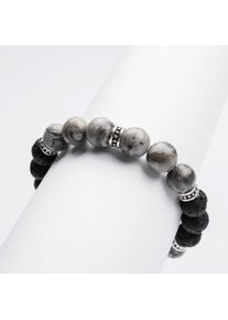 Holzkern Bracelets Men Jaspis en Lava