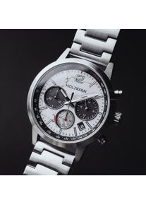 Holzkern; Reloj de Madera Sagres (Mármol/plata), Hombre, Madera natural