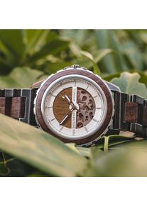 Holzkern; Wood Watch Eqi (Walnut/Walnut), Men, Natural wood