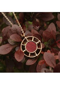 Holzkern Collares Mujer Oro y Amaranto