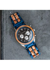 Holzkern; Wood Watch Neutron Star (Olive/Leadwood), Men, Natural wood