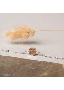 Holzkern Bracelets Femme Platine et Noyer