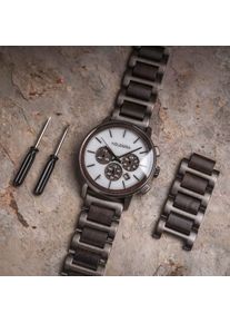 Holzkern; Orologio di legno Rohe (Leadwood/Marmo), Uomo, Legno naturale