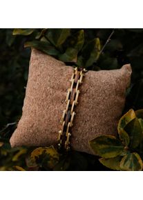 Holzkern Bandlet Allegro (Zebrano/Goud), Natuurlijk hout, heren en dames, in maat verstelbaar