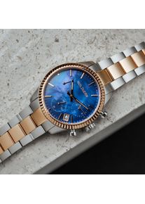 Holzkern; Wood Watch The Risk-Taking (Nacre/Rose Gold), Women, Natural wood